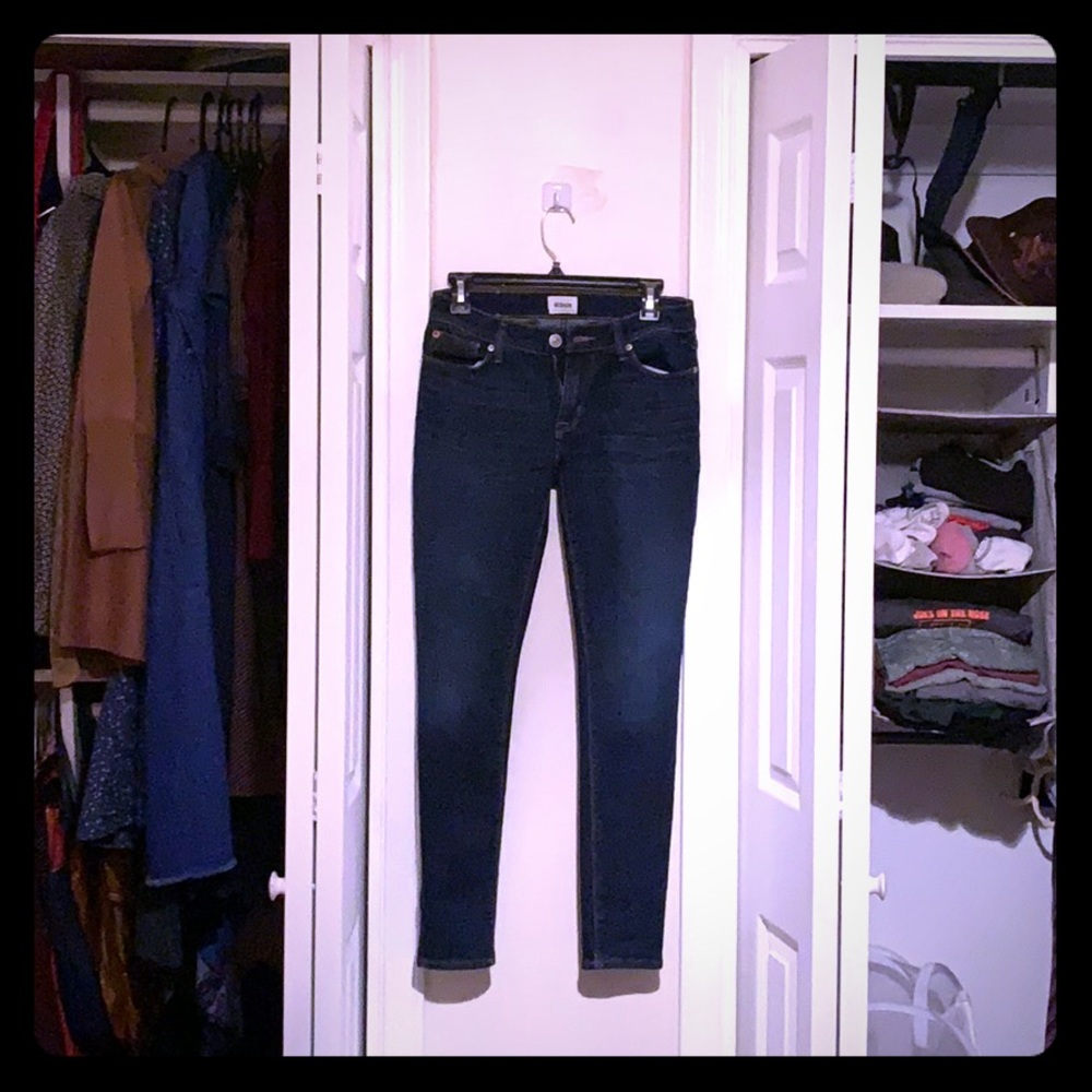 Hudson Dark Washed Skinny Jeans